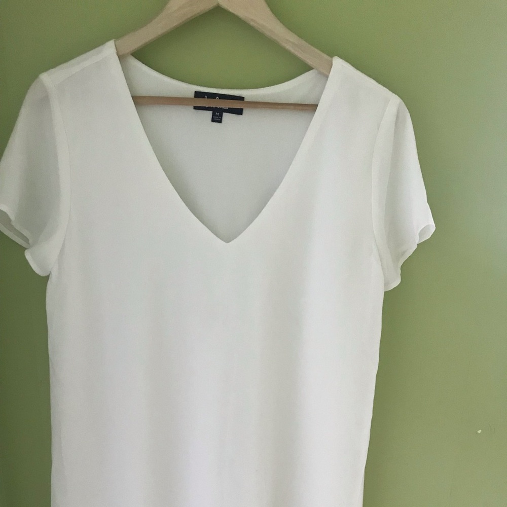 White Shift Dress- Lulu’s